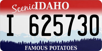 ID license plate I625730