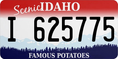 ID license plate I625775