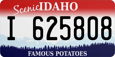 ID license plate I625808