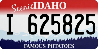 ID license plate I625825