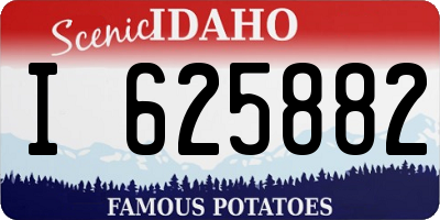 ID license plate I625882