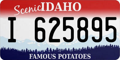 ID license plate I625895