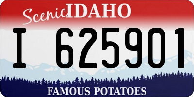 ID license plate I625901