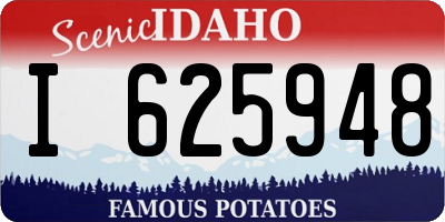 ID license plate I625948