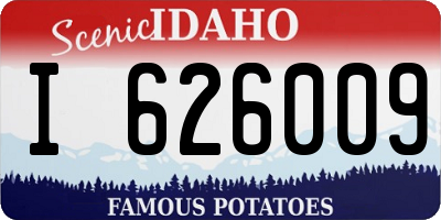 ID license plate I626009