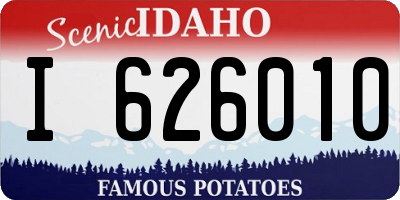 ID license plate I626010