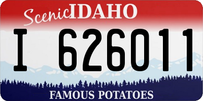 ID license plate I626011