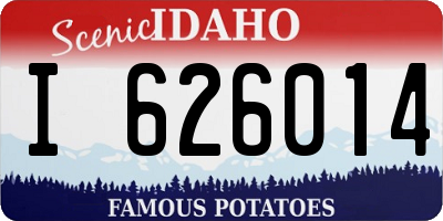 ID license plate I626014