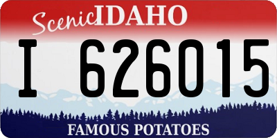 ID license plate I626015