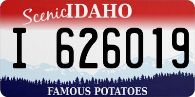 ID license plate I626019