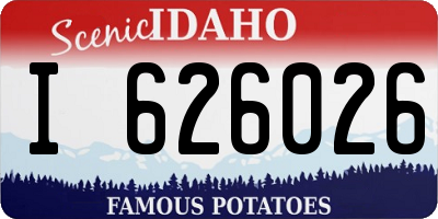 ID license plate I626026