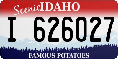 ID license plate I626027