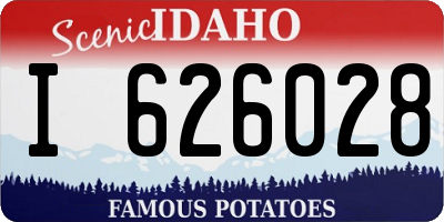 ID license plate I626028