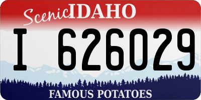 ID license plate I626029