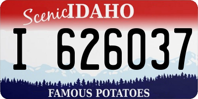 ID license plate I626037