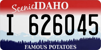 ID license plate I626045