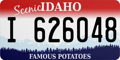 ID license plate I626048