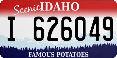 ID license plate I626049