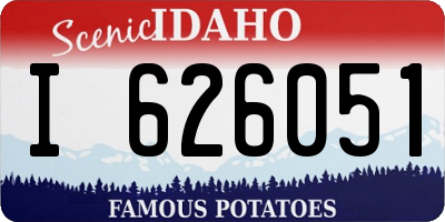 ID license plate I626051