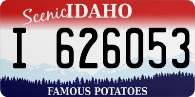 ID license plate I626053