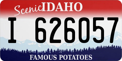 ID license plate I626057