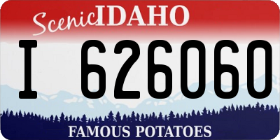 ID license plate I626060