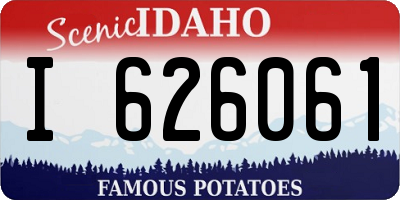 ID license plate I626061