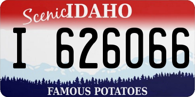 ID license plate I626066