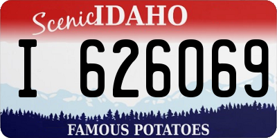 ID license plate I626069
