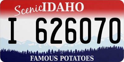 ID license plate I626070