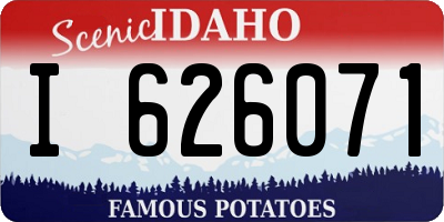 ID license plate I626071