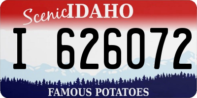 ID license plate I626072