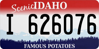 ID license plate I626076