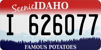 ID license plate I626077