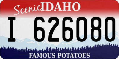 ID license plate I626080