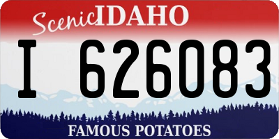 ID license plate I626083