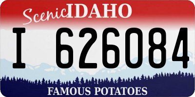 ID license plate I626084