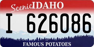 ID license plate I626086