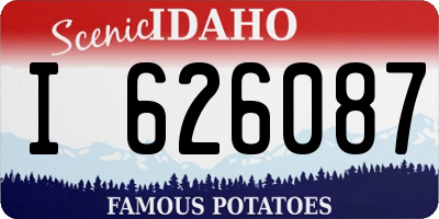 ID license plate I626087