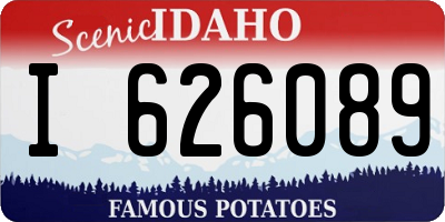 ID license plate I626089