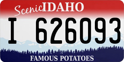 ID license plate I626093