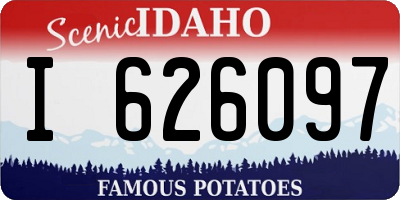 ID license plate I626097