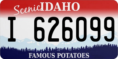 ID license plate I626099