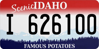 ID license plate I626100