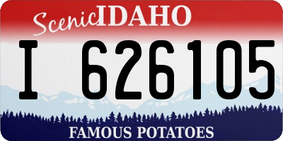 ID license plate I626105