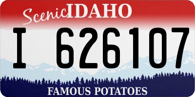 ID license plate I626107
