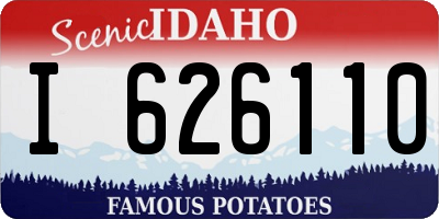 ID license plate I626110