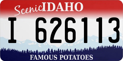 ID license plate I626113
