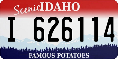 ID license plate I626114