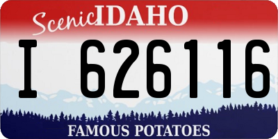 ID license plate I626116